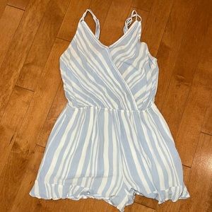 AE Striped romper with open back size L